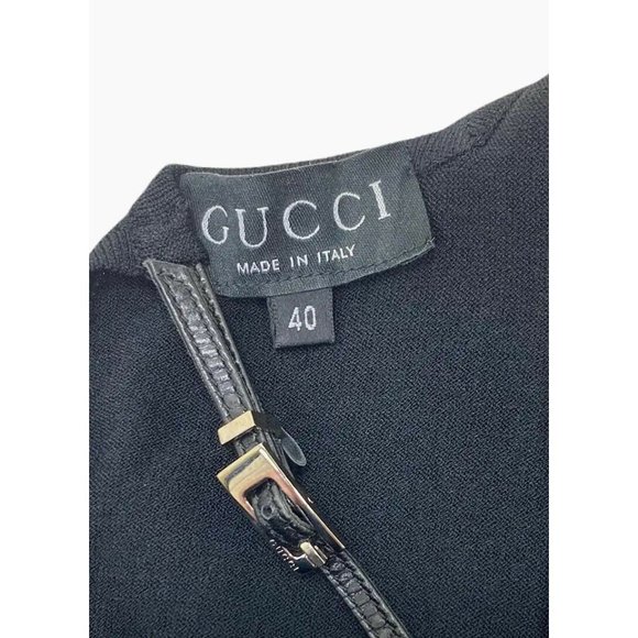 1998 Vintage Tom Ford for Gucci Bodycon Black Knit Dress - Picture 6 of 6